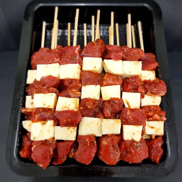 Lamb and Haloumi Kebabs